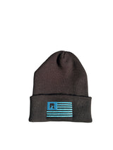 Sport Beanie in Black with embroidered Black River flag logo